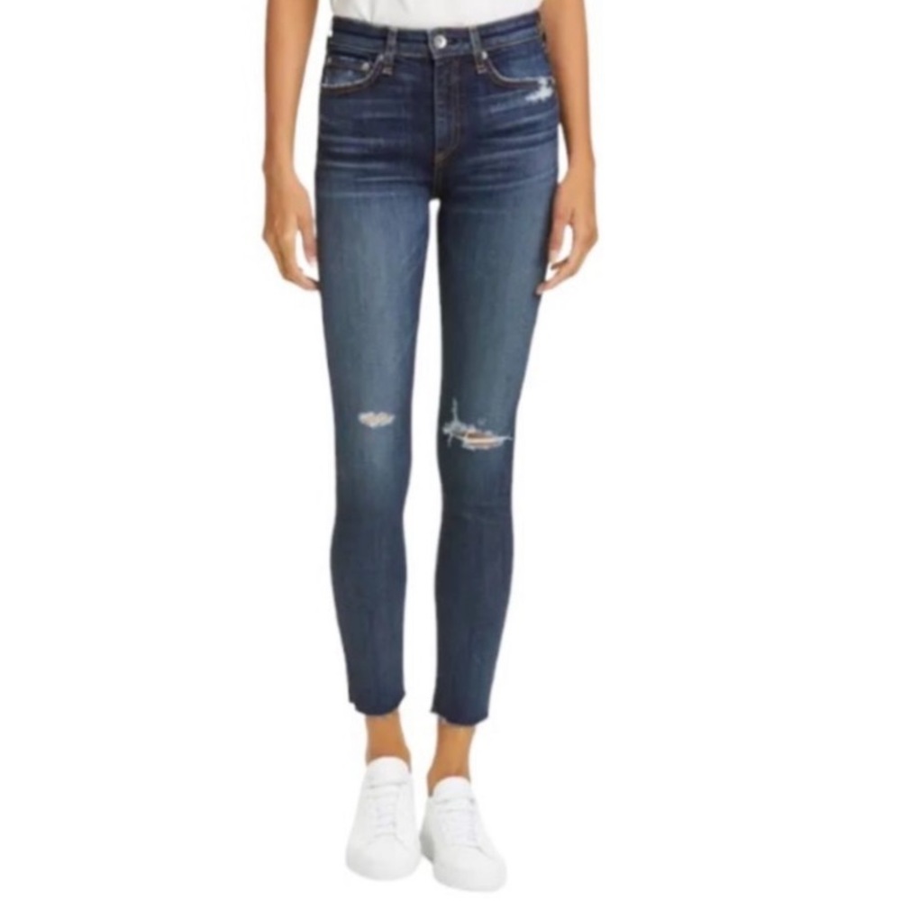 RAG & BONE NINA HIGH-RISE ANKLE SKINNY SIZE 29